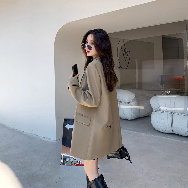 Streetwear Brand Clothing - Merk Zwarte Blazer Vrouwen Jack Lente