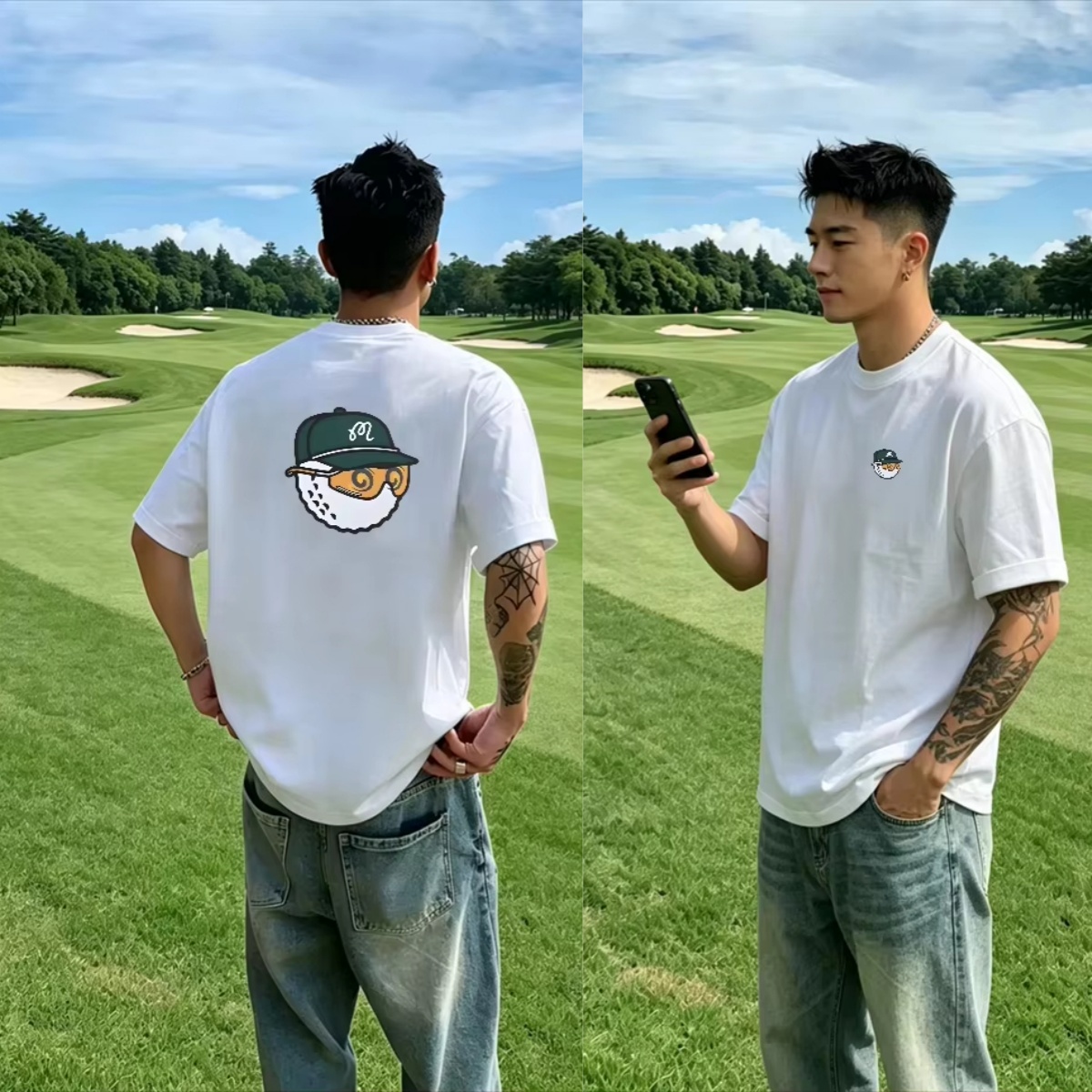 Streetwear Brand Golf - Cartoon Golf Klassiek Outdoor Casual Trendy