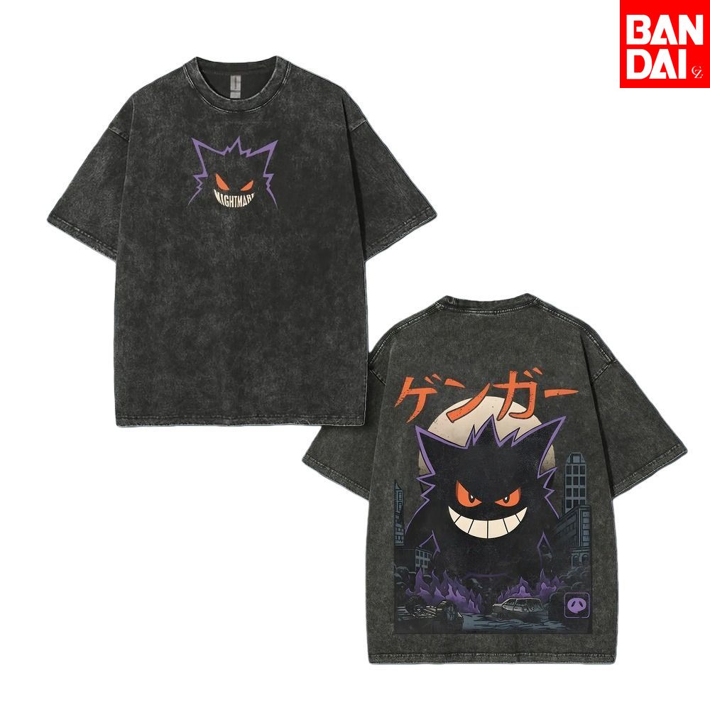 Streetwear Brand T Shirt - Pokemon Gastly Haunter Gengar T-shirt Mannen