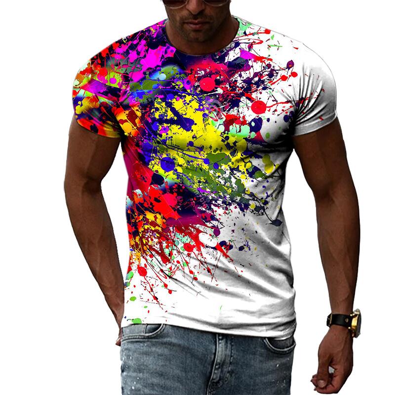 Streetwear Brand T Shirt - Zomermode voor heren, 3D-print grafisch T-shirt,