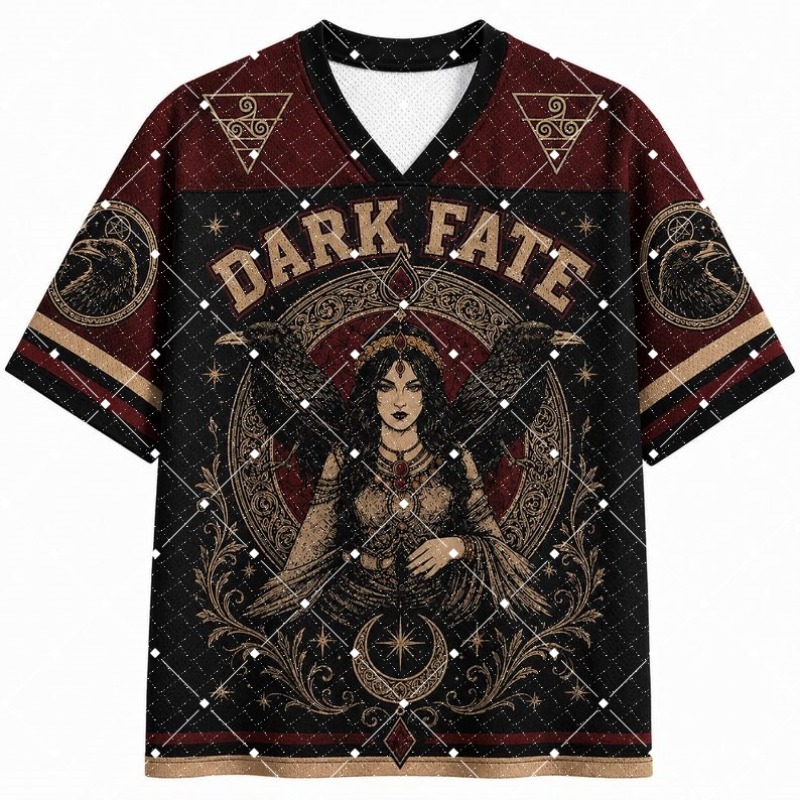 Dark Fate Witch Raven Print V- - Streetwear Brand T Shirt recensie en prijs